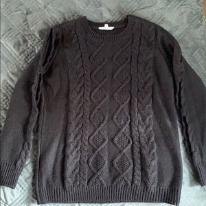 Cozy, sexy black sweater.